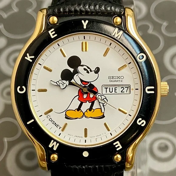 Vintage Disney X Seiko Mickey Mouse Men's / Unisex Watch 7N43-6A99 - Picture 3 of 16